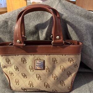 Dooney & Bourke Tan and Brown Tote Bag